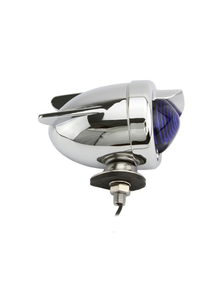 Rear Dummy Light Wings Chrome/Blue.